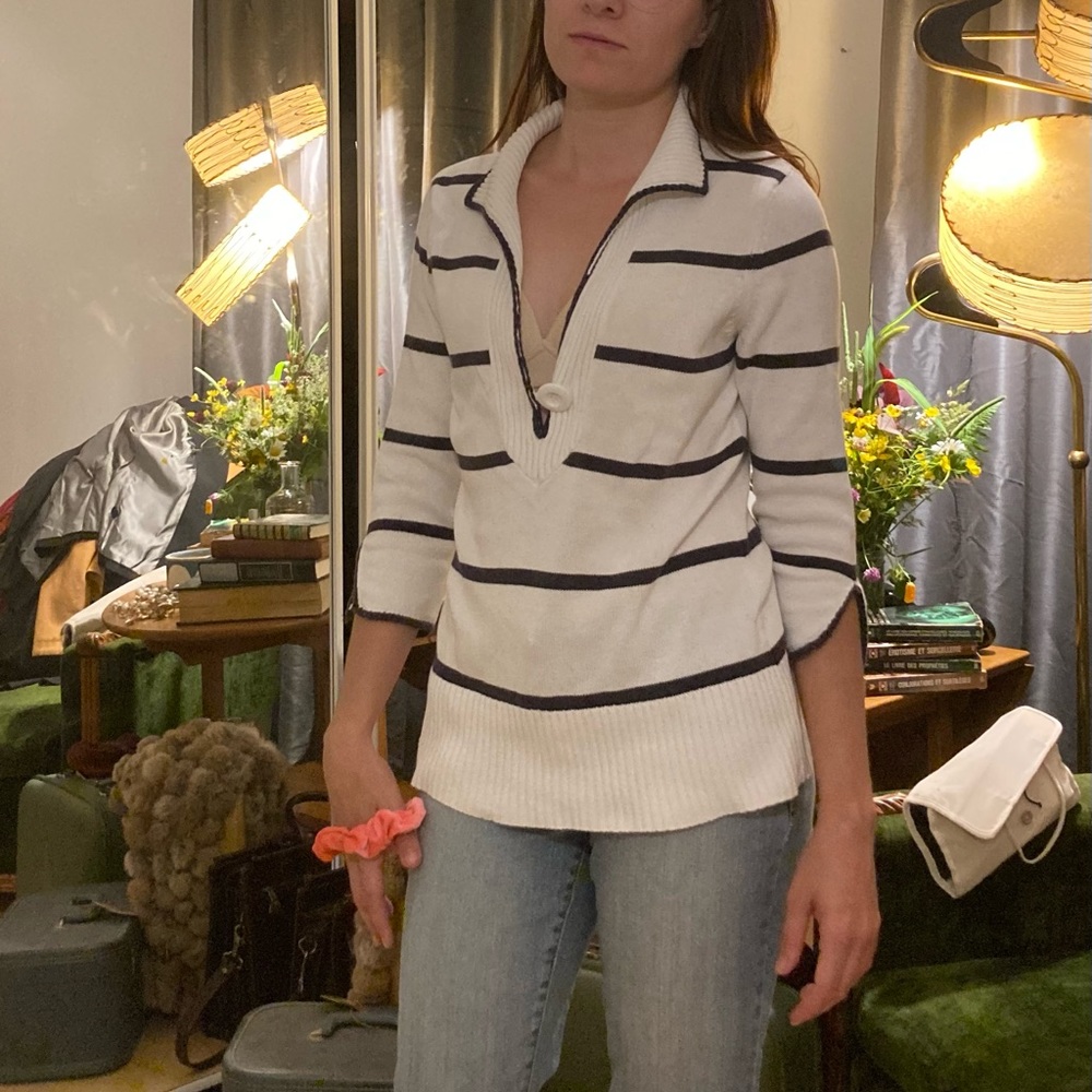 Orly stripped coton cardigan